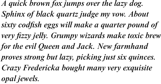Times New Roman Std Medium Italic