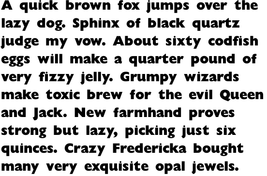 Gill Sans Display Std Extra Bold