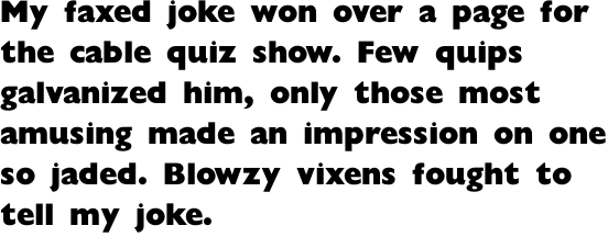 Gill Sans Display Std Extra Bold