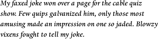 Dante Pro Medium Italic