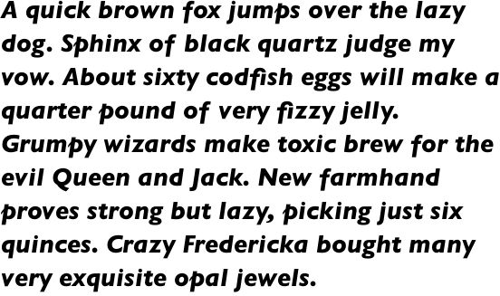 Gill Sans Std Heavy Italic
