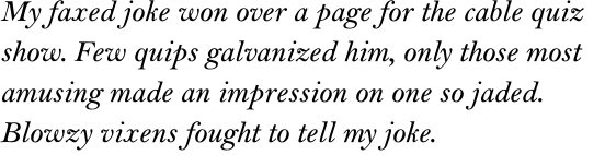 Bell Semi Bold Italic