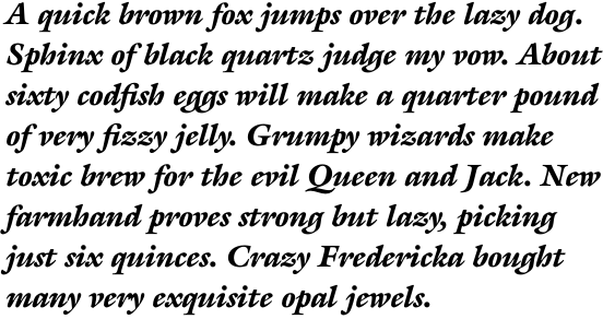 ITC Galliard Pro Black Italic