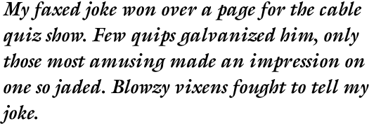 ITC Galliard Pro Bold Italic