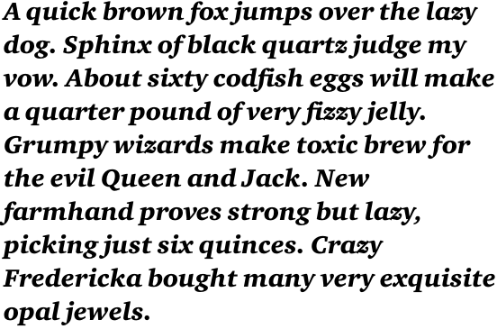 ITC Charter Pro Black Italic