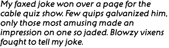 ITC Atelier Sans Std Bold Italic