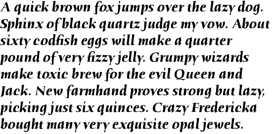 ITC Humana Serif Std Bold Italic