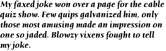 ITC Humana Serif Std Bold Italic
