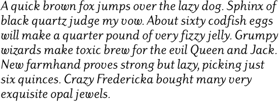 ITC Dyadis Std Book Italic