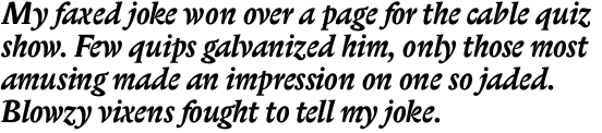 ITC Biblon Std Bold Italic