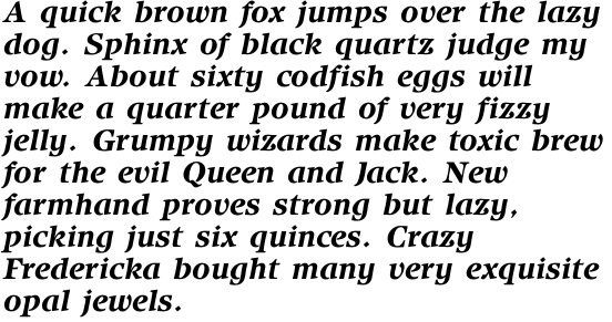 ITC Isbell Std Bold Italic