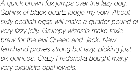 Neue Helvetica Std 36 Thin Italic