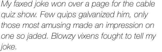 Neue Helvetica Com 36 Thin Italic