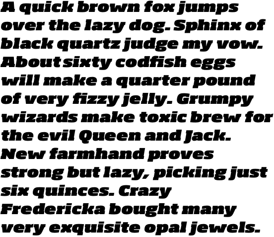 Soho Pro Ultra Extended Italic