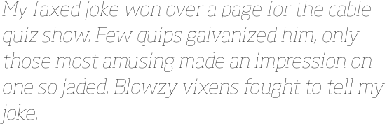 Soho Pro Thin Italic