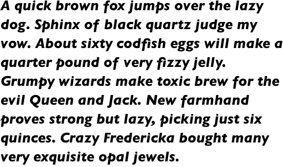 Gill Sans Pro Heavy Italic