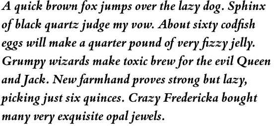 Bembo Book Pro Bold Italic