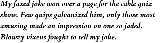 Bembo Book Pro Bold Italic