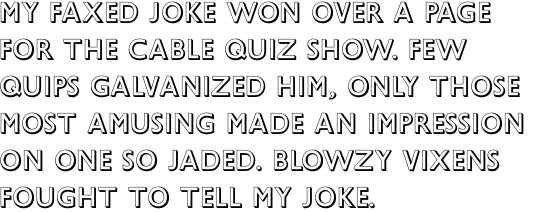 Gill Sans Shadow Std