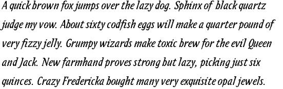 Zeitgeist Std Italic