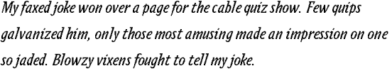 Zeitgeist Std Italic