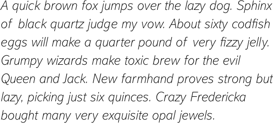 Abadi Std Extra Light Italic