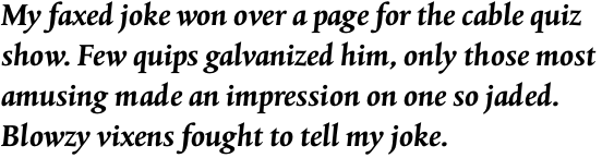 Albertina Pro Bold Italic