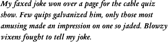Columbus Pro Bold Italic