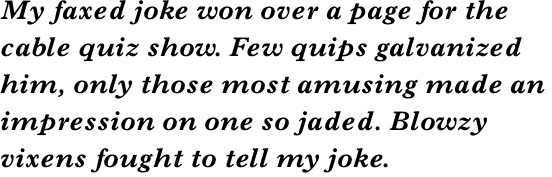 Imprint Pro Bold Italic