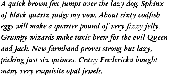 Columbus Std Bold Italic