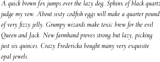 Spectrum Std Italic