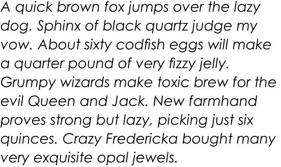 Century Gothic Pro Italic