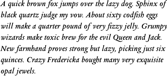 Columbus Pro Semi Bold Italic