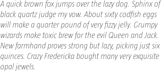 Taz III Ultra Light Italic OT
