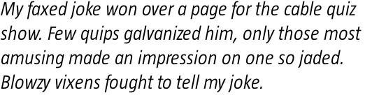 Taz III Semi Light Italic OT