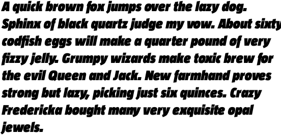 Taz III Ultra Black Italic OT