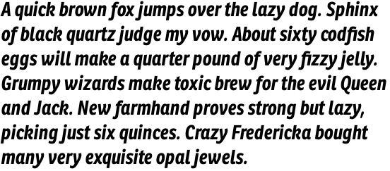 Ronnia Condensed Bold Italic OT
