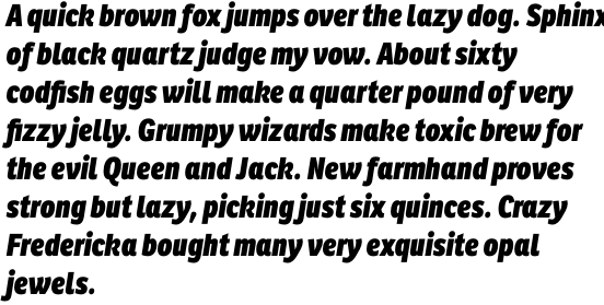 Ronnia Condensed Heavy Italic OT