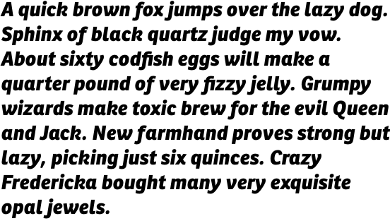 Ronnia Extra Bold Italic OT