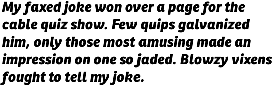 Ronnia Extra Bold Italic OT