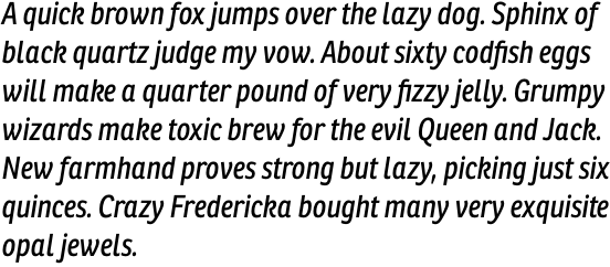Ronnia Condensed Italic OT