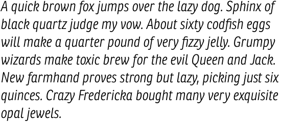 Ronnia Condensed Light Italic OT