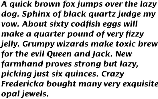 Cora Bold Italic