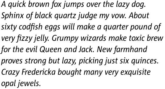 Corpid C1s Semi Condensed Regular Italic