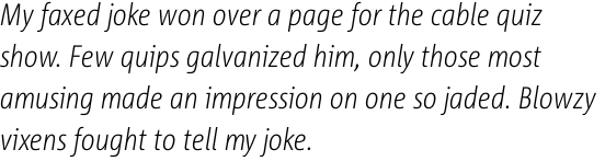 Corpid C1 Condensed Light Italic