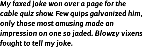 Andrew Samuels Bold Italic OT