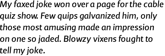 Andrew Samuels Italic OT