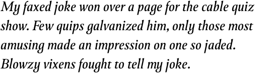 April Samuels Italic