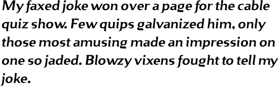 Elliot Samuels Italic OT