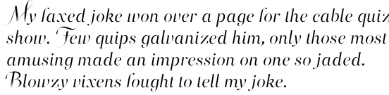 Victoria Samuels Italic OT